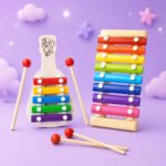 Brainy Bugs Big Wooden Xylophone Musical Toy