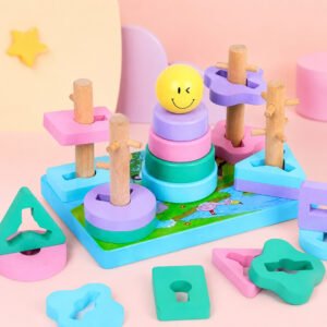 Brainy Bugs Multifunction Smiley Stacking Toy
