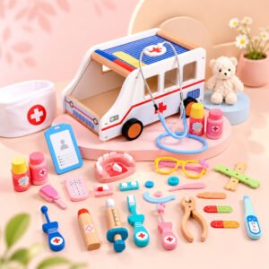Brainy Bugs Ambulance Doctor Pretend Play Set